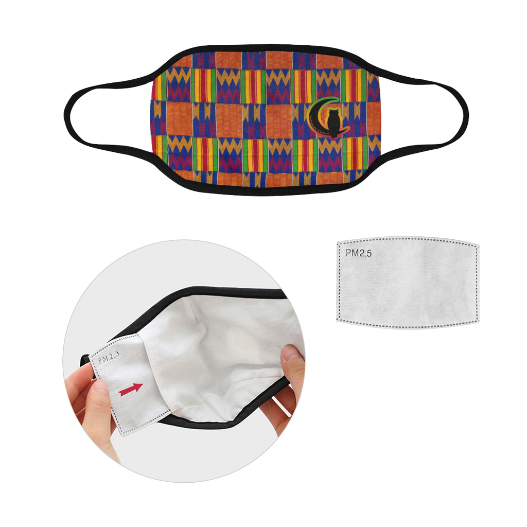 KENTE Mouth Mask in One Piece (2 Filters Included)