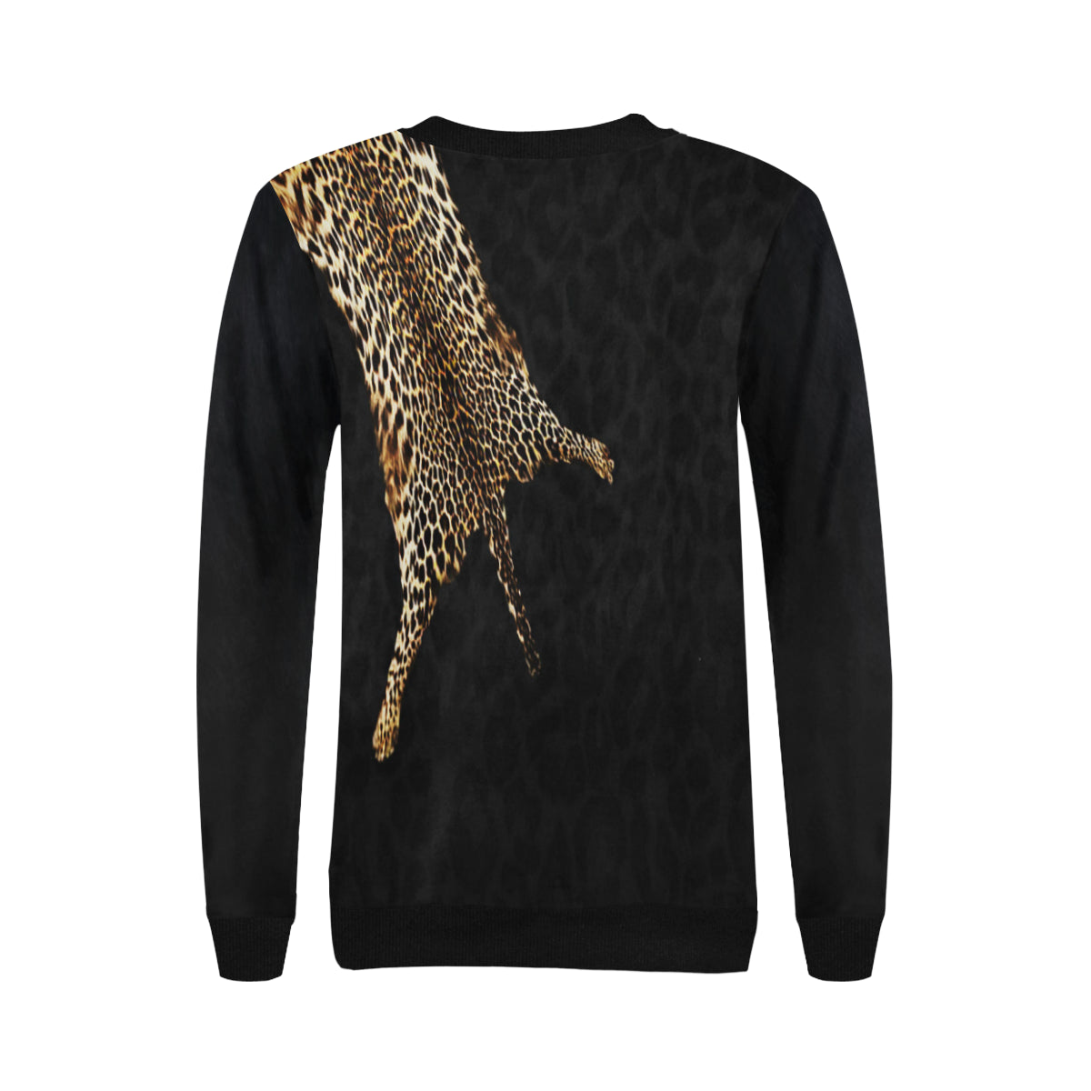 OLD KMT PRIEST Women's Rib Cuff Crew Neck Sweatshirt (Model H34)