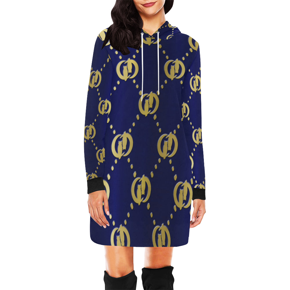 GOODIE BG All Over Print Hoodie Mini Dress