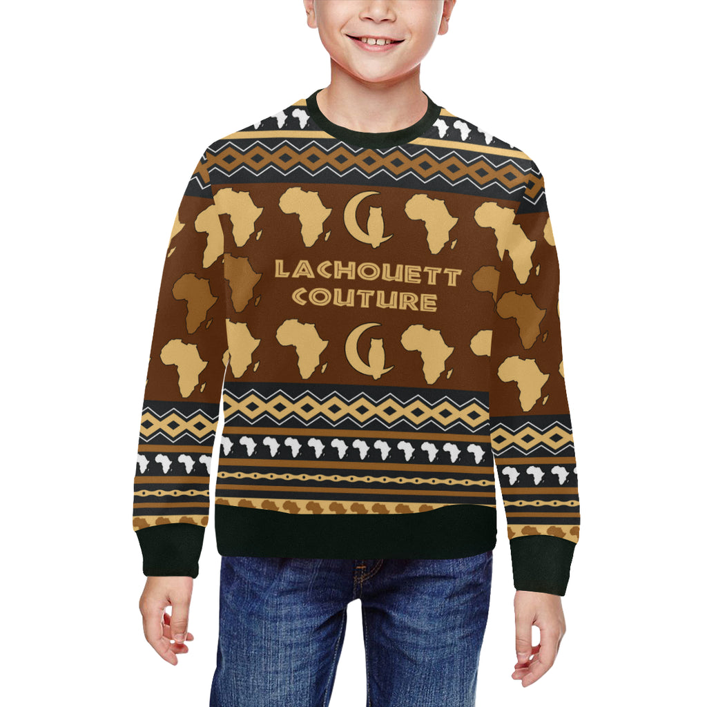 AFRIKA ORNEMENT Crewneck Sweatshirt for Kids