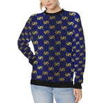 EXCELLENCE BLGLD Women's Rib Cuff Crew Neck Sweatshirt