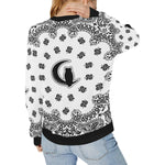 BANDANA WHITY Women's Rib Cuff Crew Neck Sweatshirt