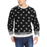 BANDANA FULLY Men's Rib Cuff Crew Neck Sweatshirt