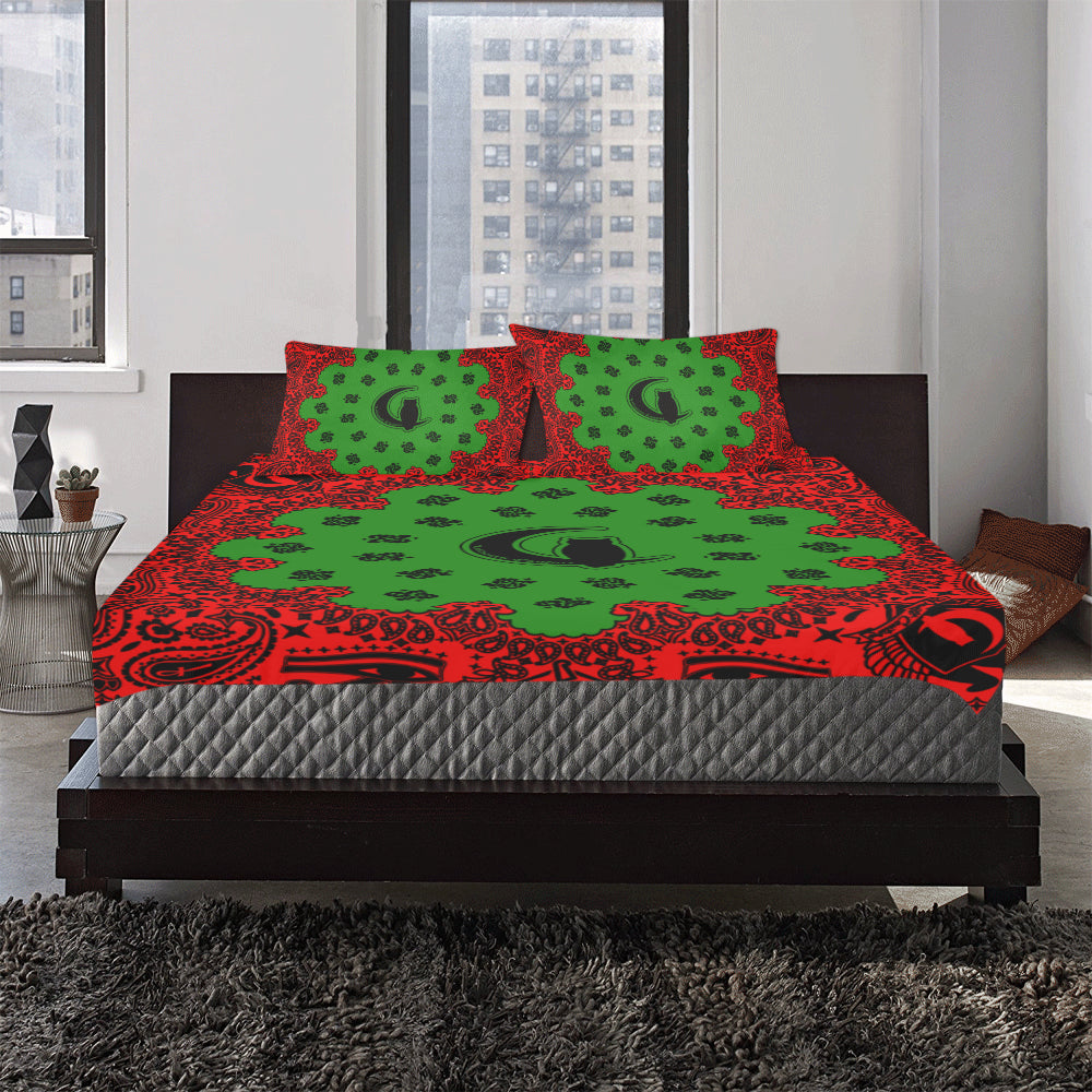 Bandana KMT RBG 3-Piece Bedding Set