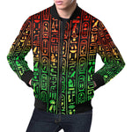 RASTA GLYPH All Over Print Bomber Jacket for Men