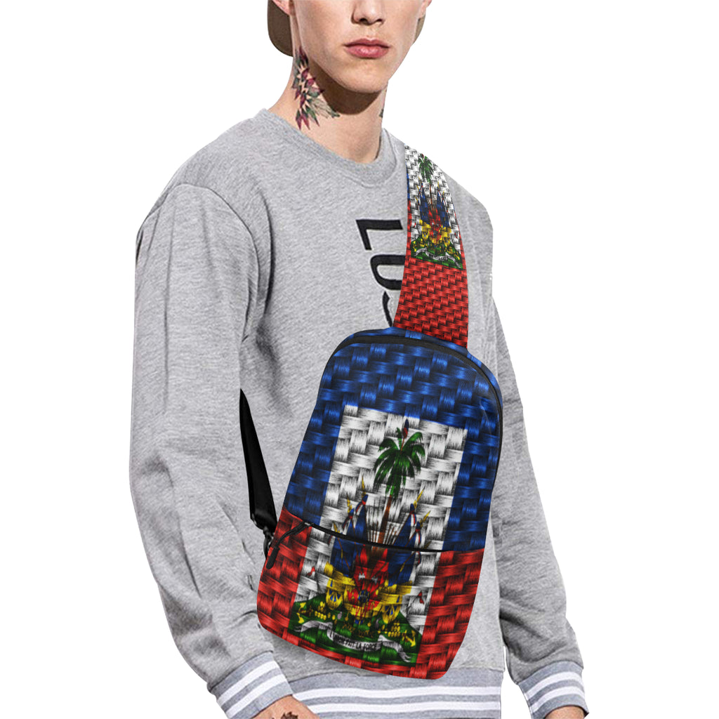 HAITI FLAG Chest Bag (Model 1678)