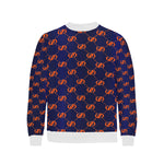 EXCELLENCE ORNGE Men's Rib Cuff Crew Neck Sweatshirt