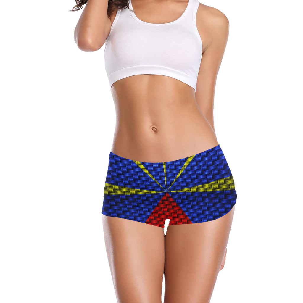 LA REUNION FLAG Women's All Over Print Boyshort Panties (Model L31)