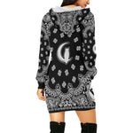 BANDANA BLCC All Over Print Hoodie Mini Dress