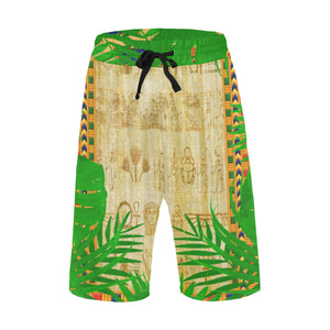 TROPICAL PAPYRUS Men's All Over Print Casual Shorts