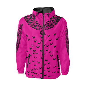 LCC WINGZ FUSHIA All Over Print Windbreaker for Unisex