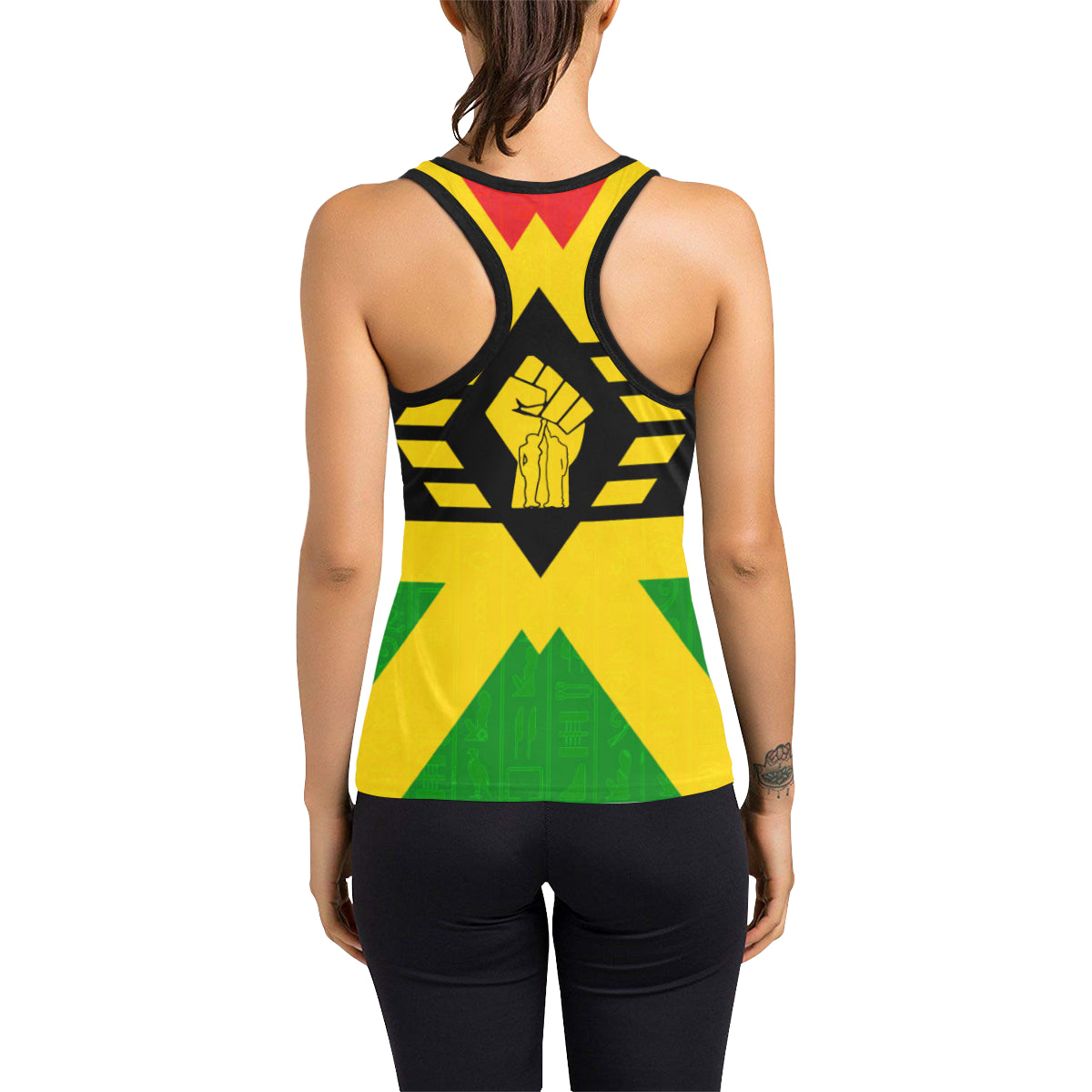 FIST UP RBG Women's Racerback Tank Top