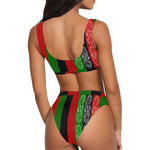 RBG FLAG Sport Top & High-Waisted Bikini Swimsuit