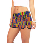 KENTE STYLE Women's All Over Print Relaxed Shorts