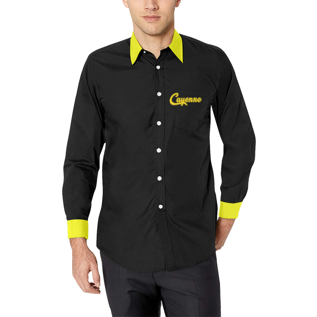 CAYENNE BLCC Men's All Over Print Casual Dress Shirt (Model T61)