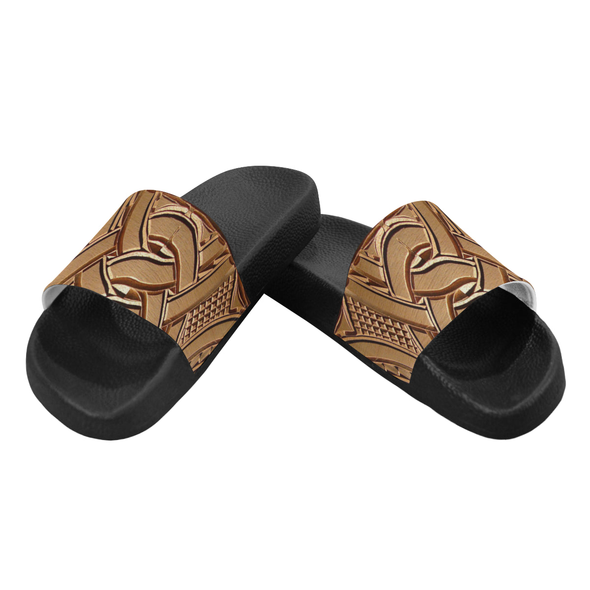 TEMBE ART WOOD Men's Slide Sandals