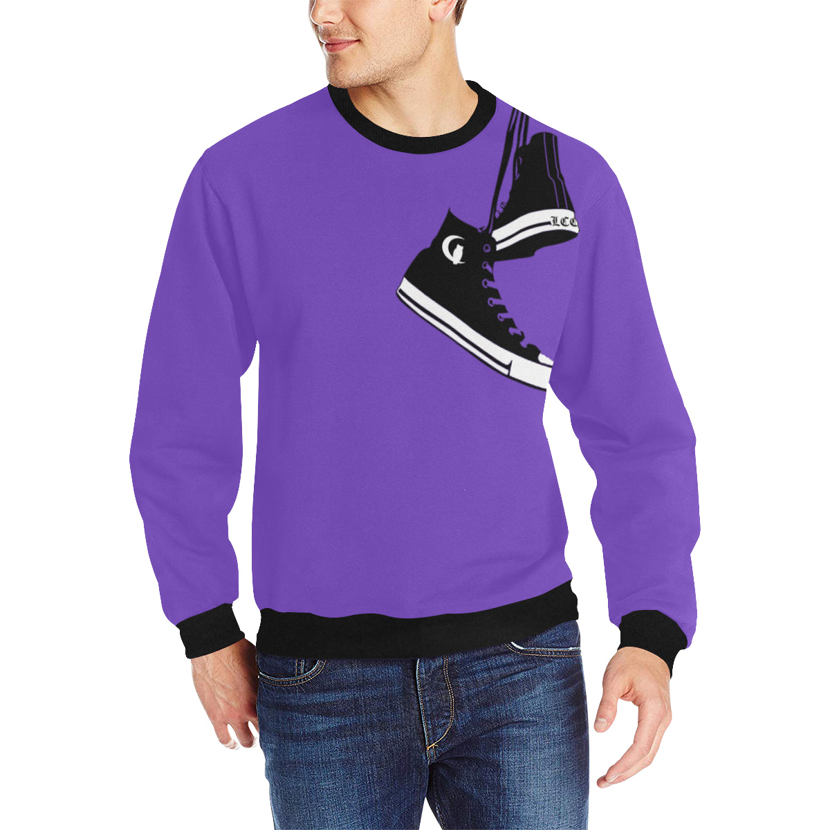 LCC CHUCC T Men's Rib Cuff Crew Neck Sweatshirt