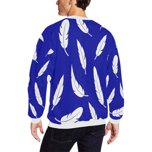 FEATHER BLUE All Over Print Crewneck Sweatshirt for Men