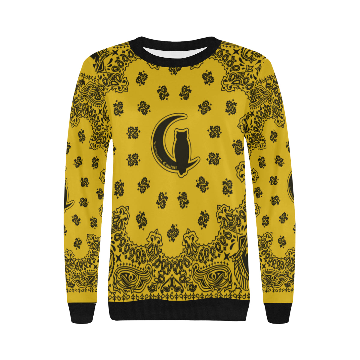 BANDANA L.K Women's Rib Cuff Crew Neck Sweatshirt