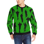 C-WALK GREEN Men's Rib Cuff Crew Neck Sweatshirt