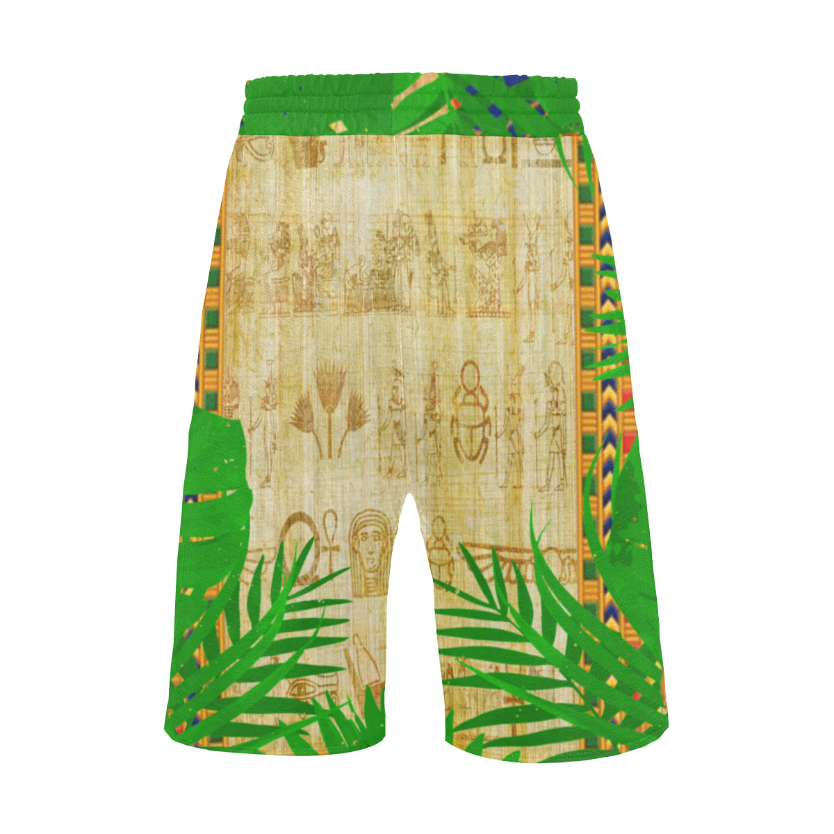 TROPICAL PAPYRUS Men's All Over Print Casual Shorts