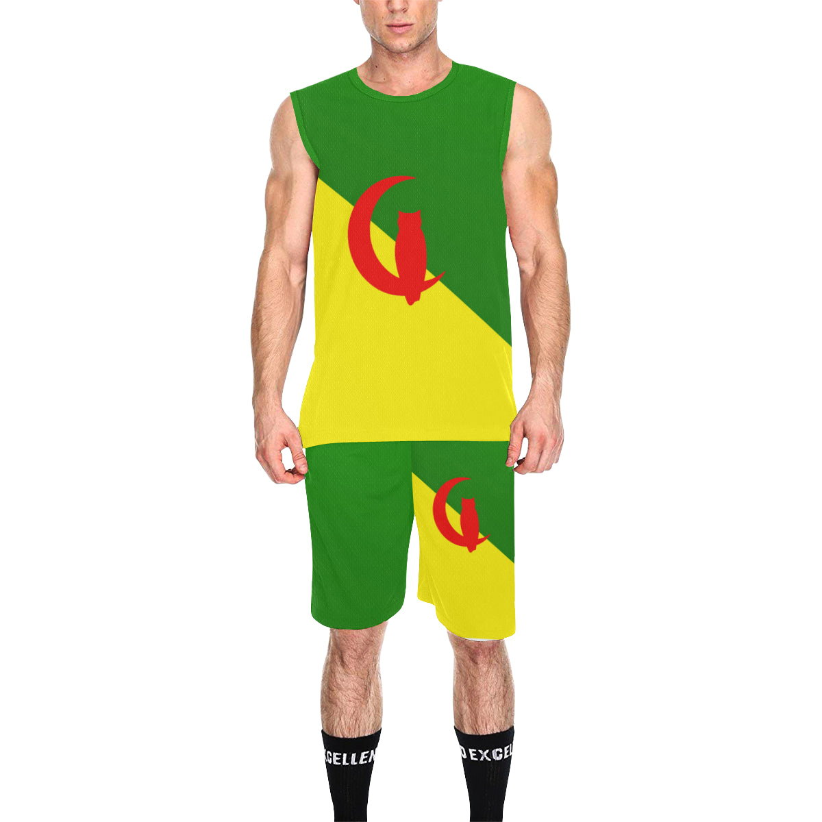 YANAZER All Over Print Basketball Uniform