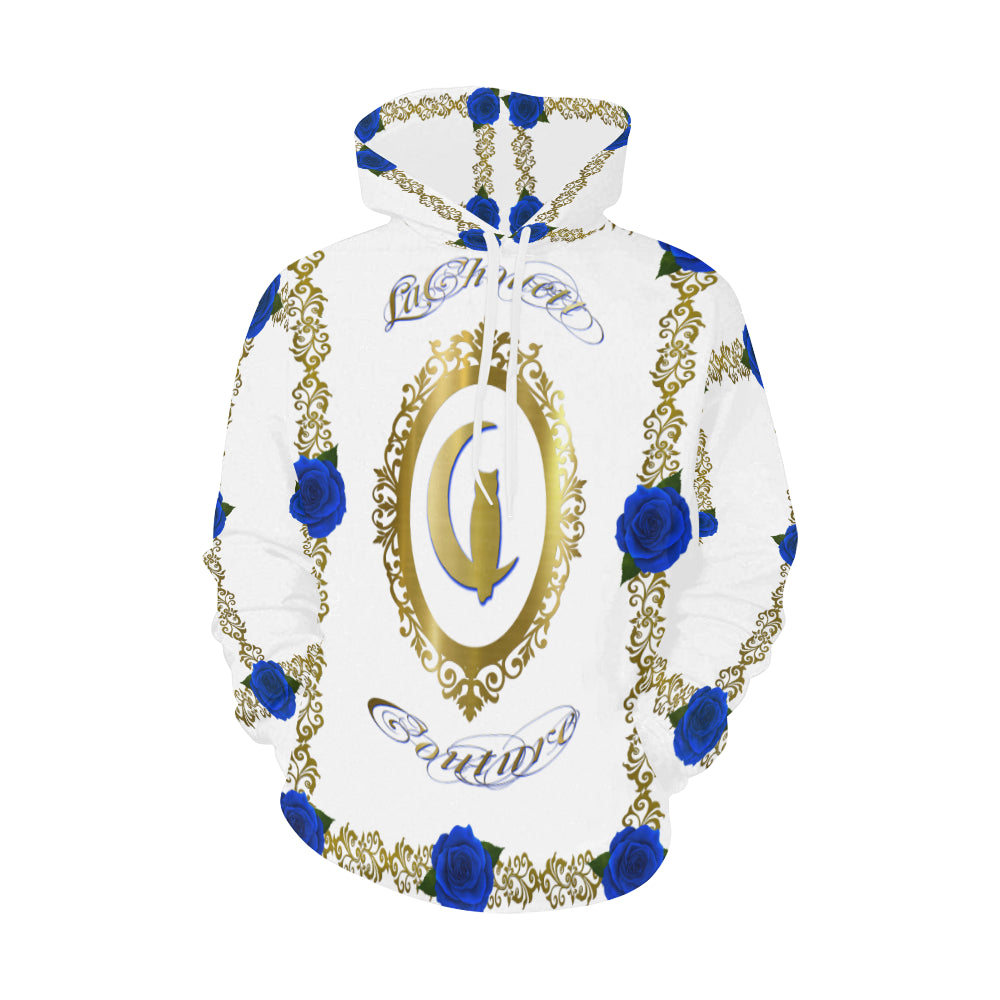BLUE ROSES BOSS All Over Print Hoodie for Men