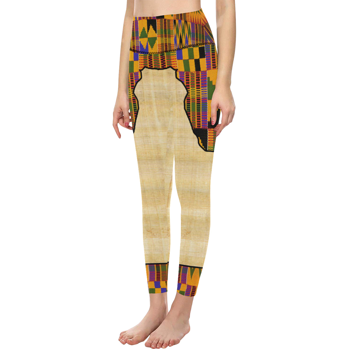 NILE VALLEY All Over Print High-Waisted Leggings (Model L36)