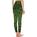 BANDANA KAKI High-Waisted Leggings