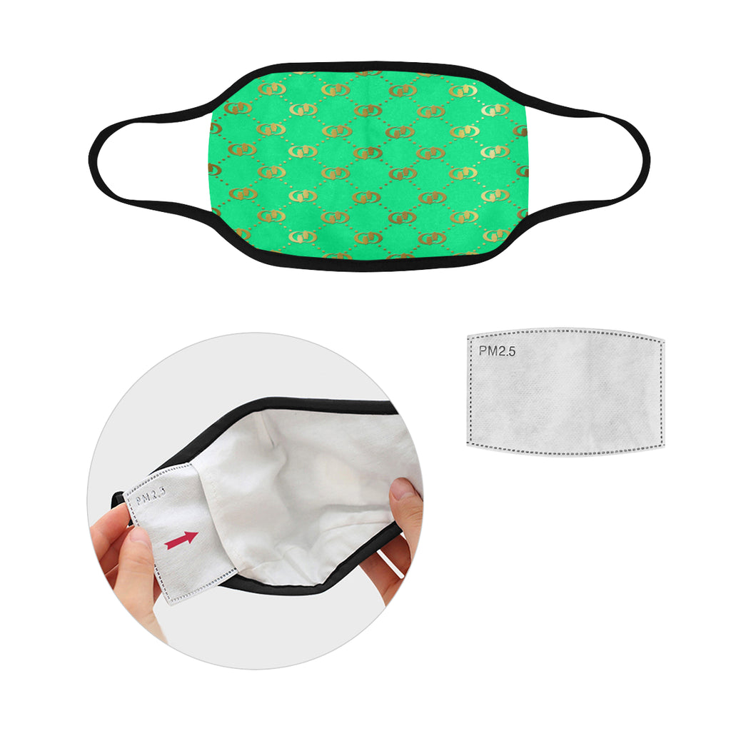 EXCELLENCE TRQGLD Mouth Mask in One Piece (2 Filters Included)