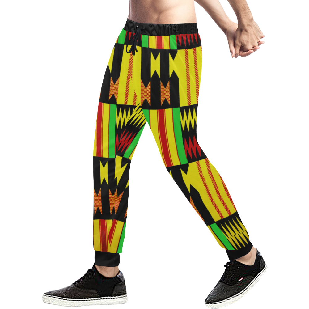 KENTE RASTA Men's All Over Print Sweatpants
