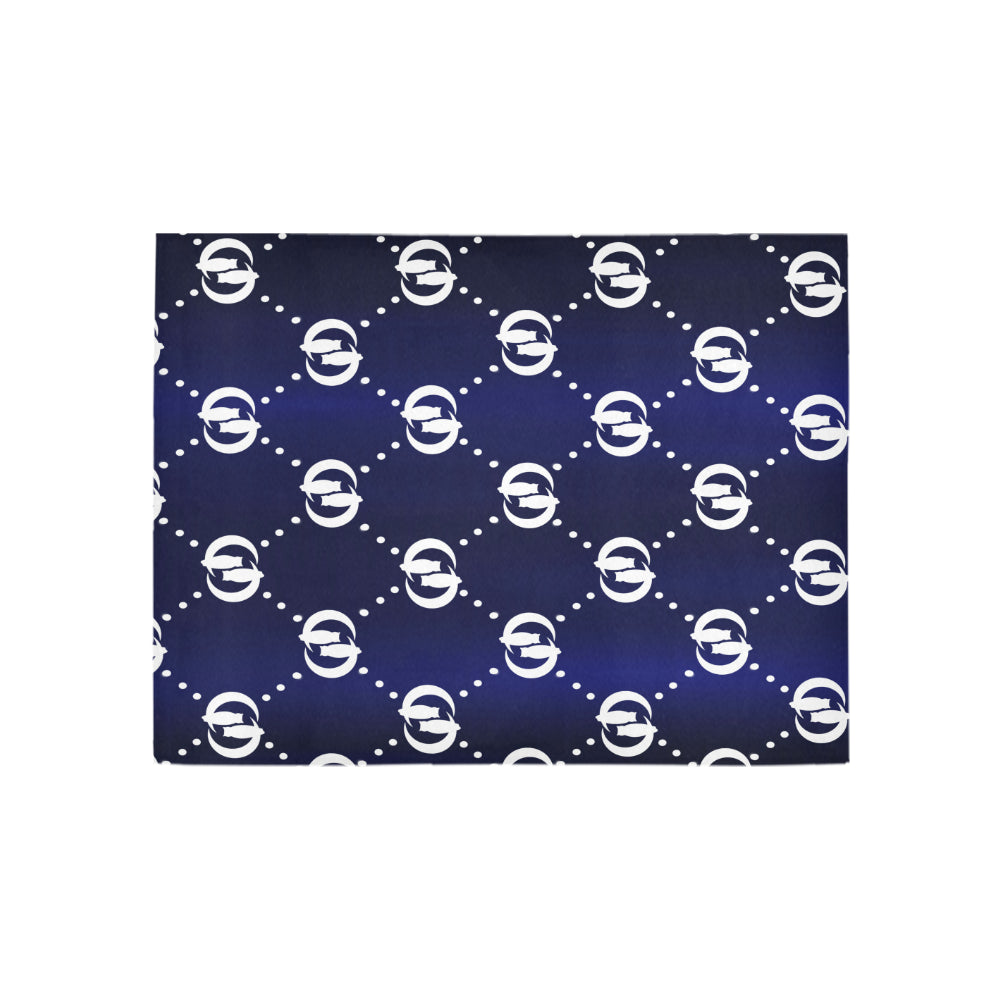 GOODY BLUE WHITE Area Rug 5'3''x4'