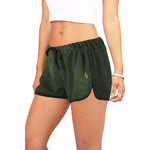 BANDANA LUXURY KAKI  Women's All Over Print Relaxed Shorts