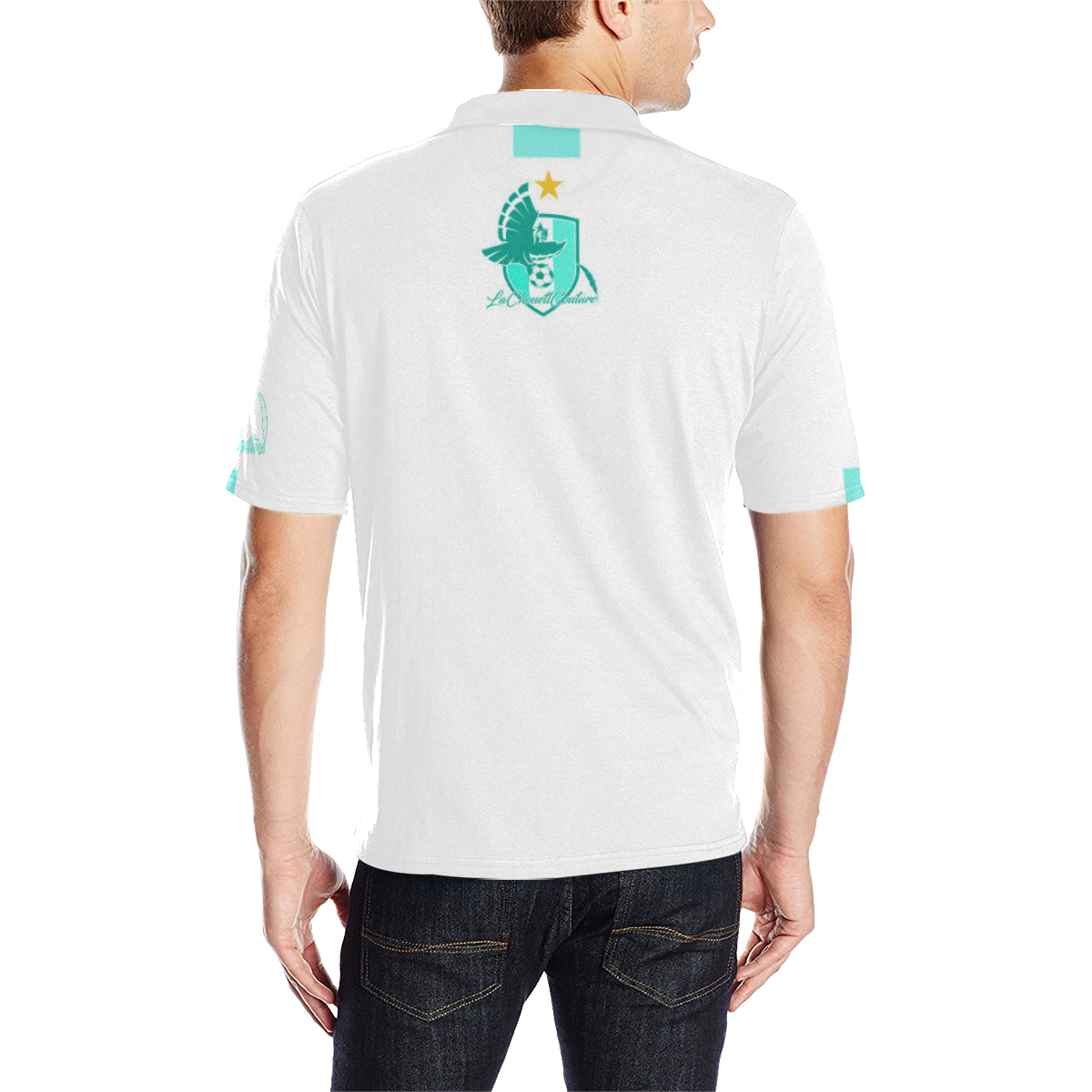 SALE SUD Men's All Over Print Polo Shirt