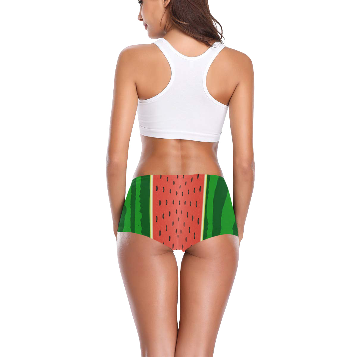 WATERMELON Women's All Over Print Boyshort Panties
