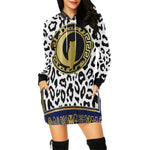 V.I.P All Over Print Hoodie Mini Dress