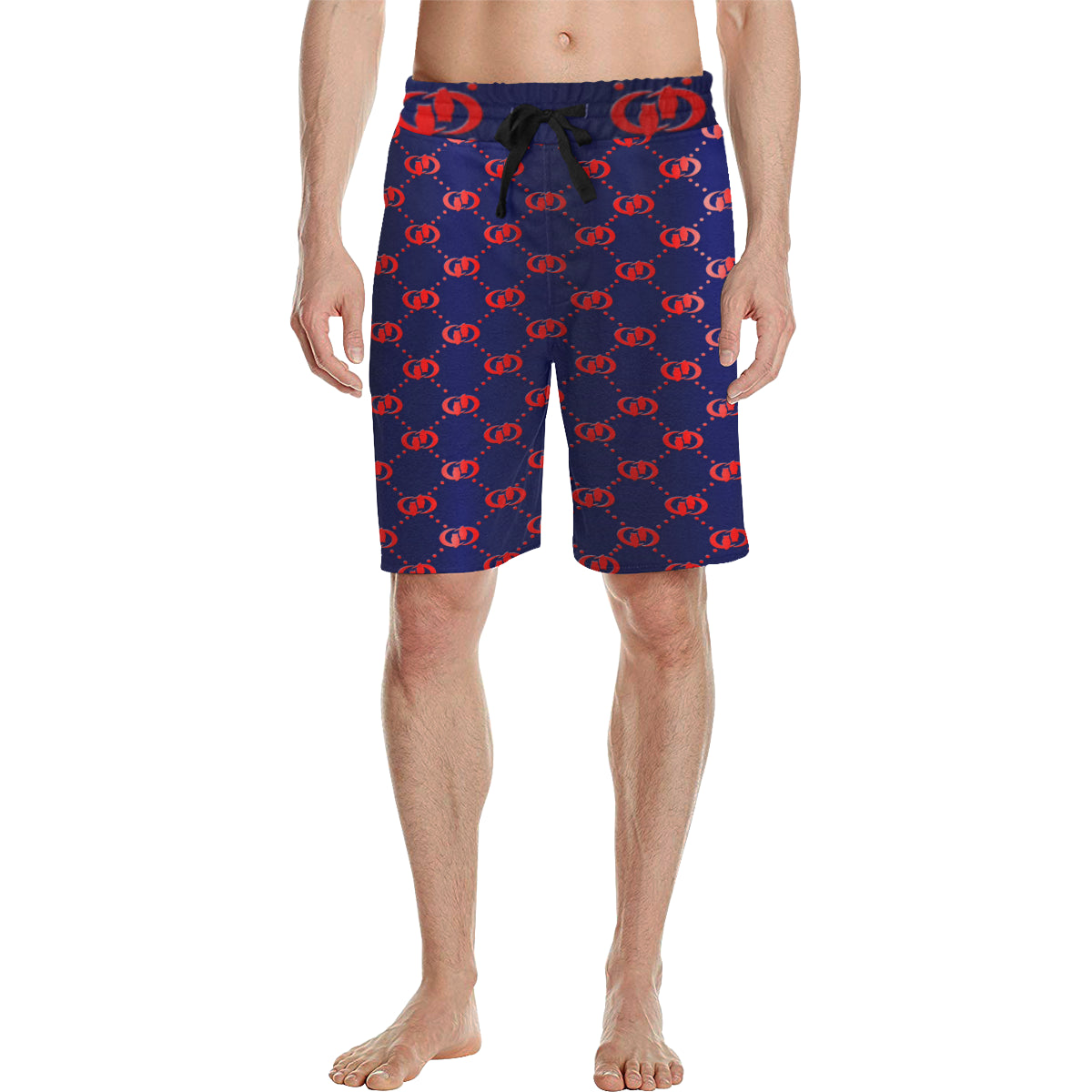EXCELLENCE BLURED Men's All Over Print Casual Shorts