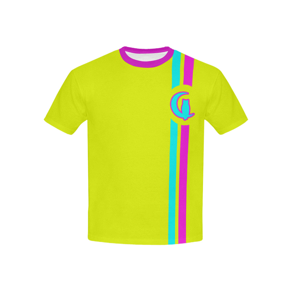 FRESH UP Kids' T-Shirt with Solid Neck