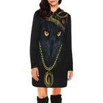 KING LACHOUETT All Over Print Hoodie Mini Dress