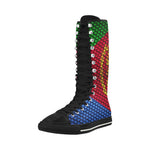 ERITREA FLAG Canvas Long Boots For Women Model 7013H