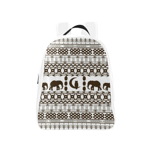 ELEPHANT ORNEMENT School Backpack (Medium)