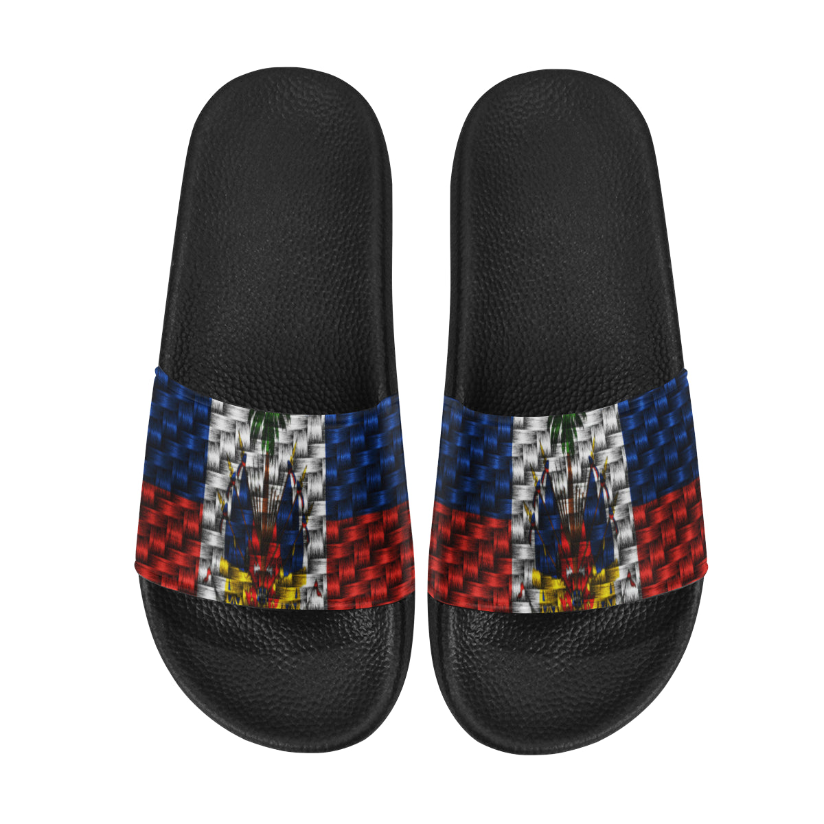 HAITI FLAG Men's Slide Sandals (Model 057)