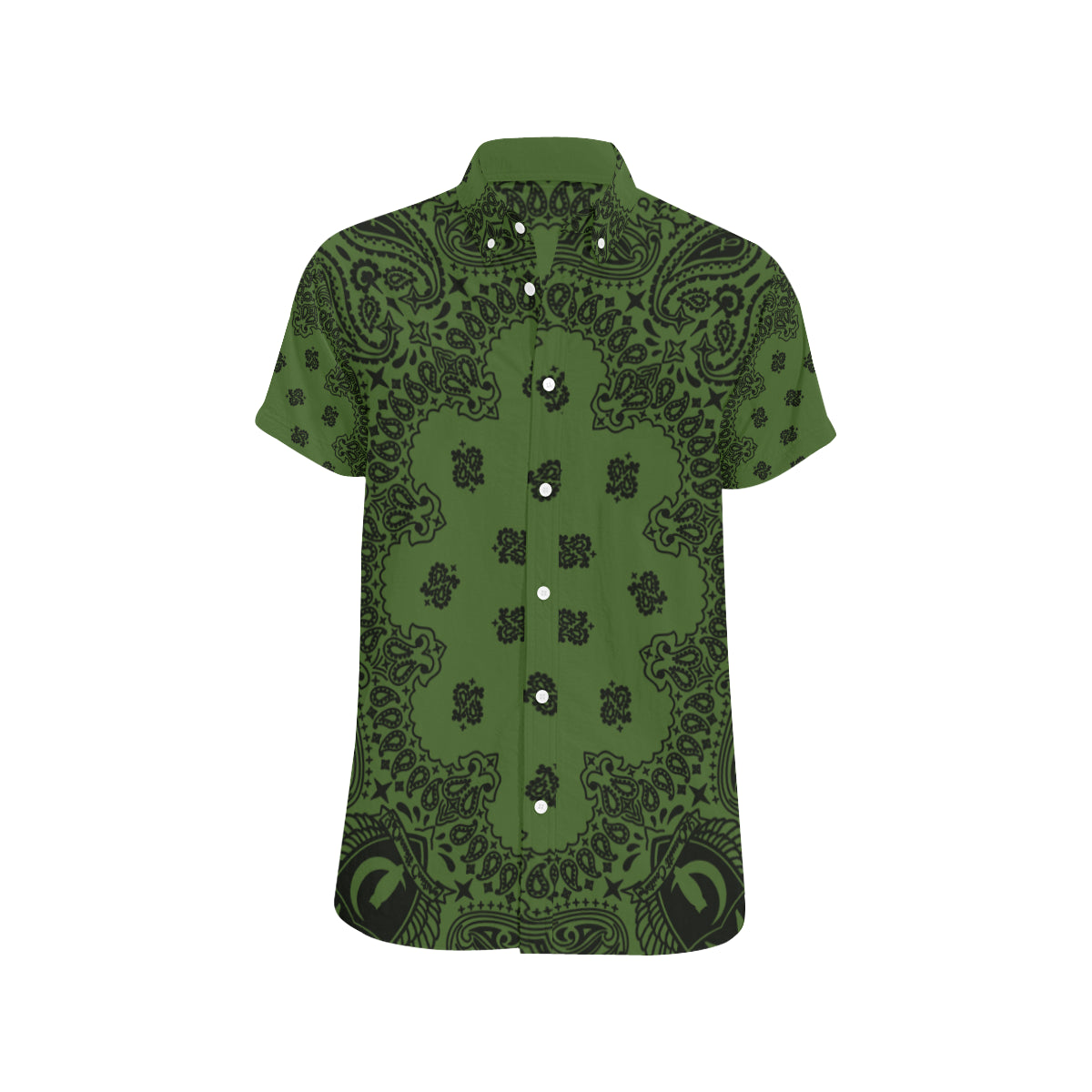 BANDANA KAKI Men's All Over Print Short Sleeve Shirt