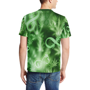 INFINITY GREEN COSMOS Men's All Over Print T-Shirt