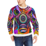 COLORING CHOUETT Men's Rib Cuff Crew Neck Sweatshirt