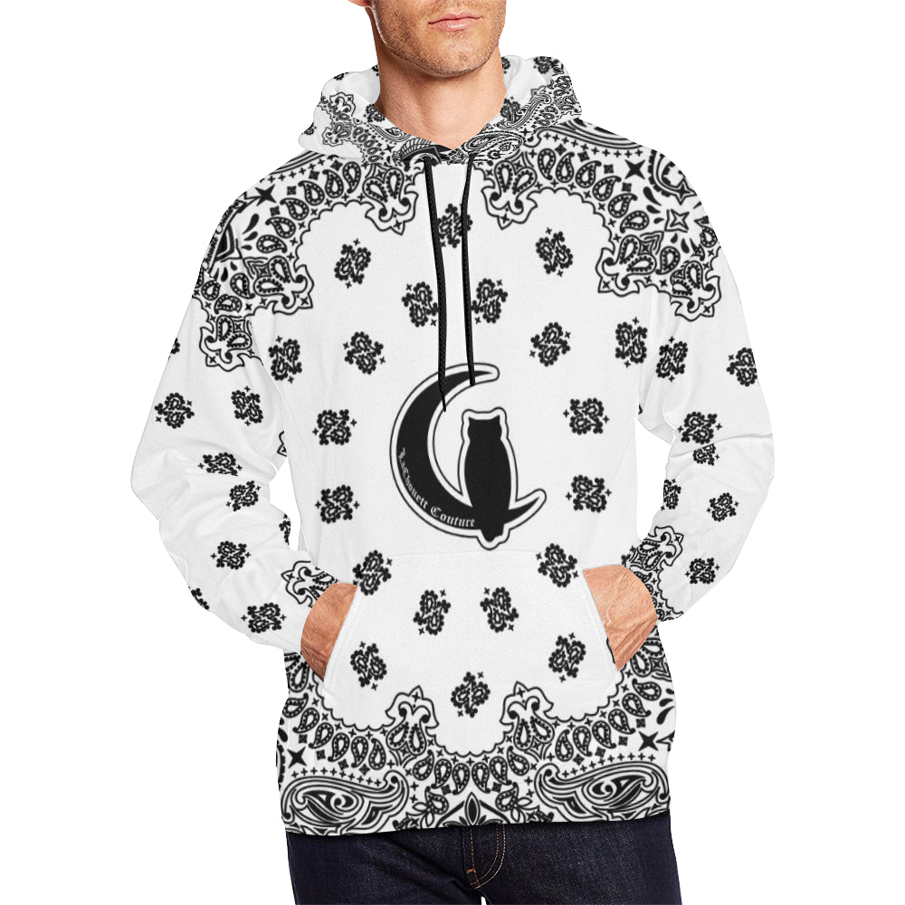 BANDANA WHT All Over Print Hoodie for Men