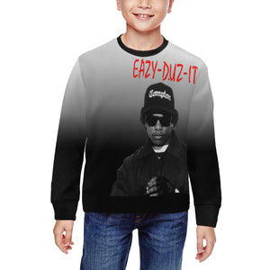 EAZY DUZ IT All Over Print Crewneck Sweatshirt for Kids