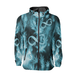 INFINITY BLUE COSMOS All Over Print Windbreaker for Unisex