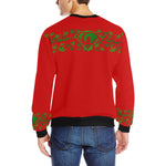 SUPER DANK Men's Rib Cuff Crew Neck Sweatshirt