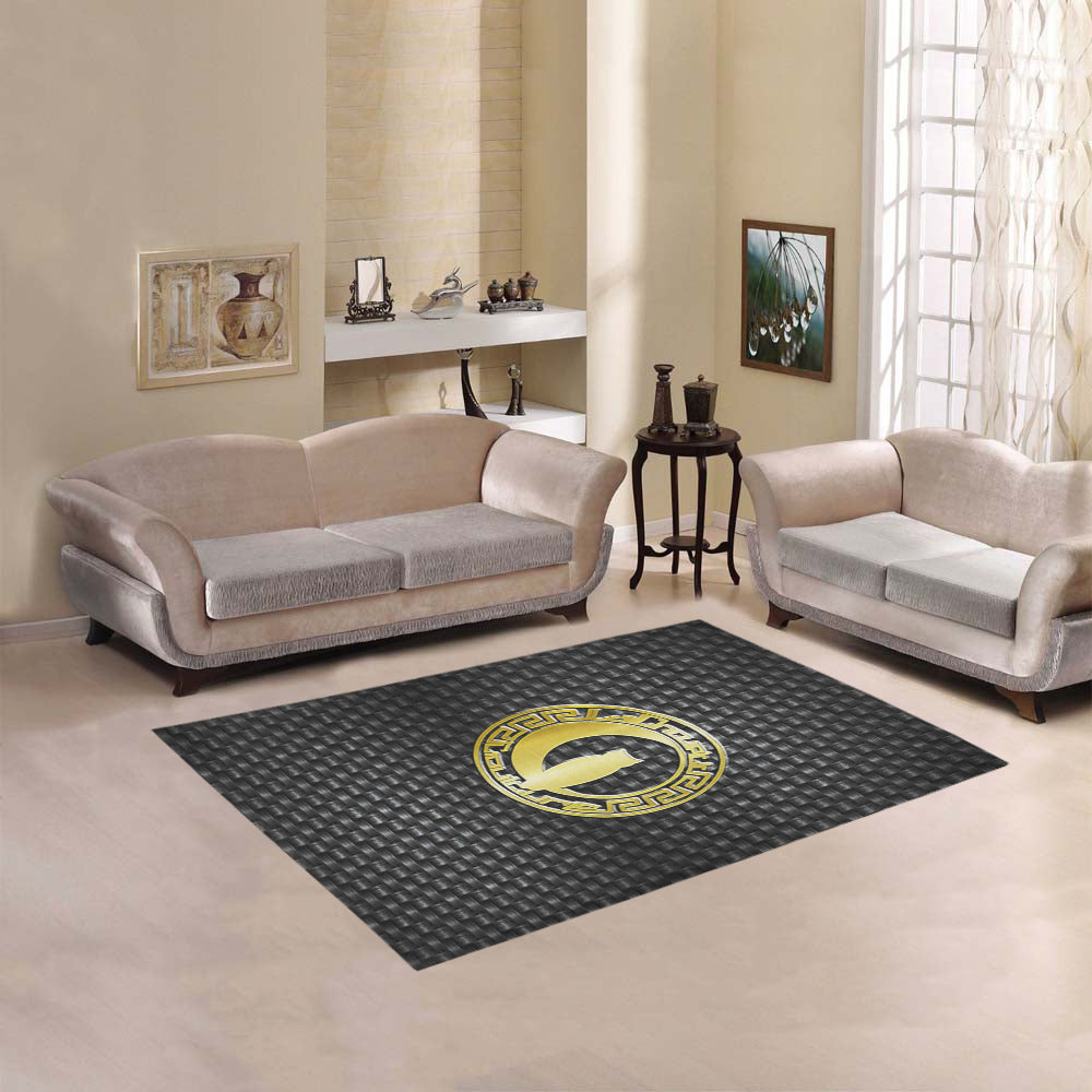 DELUXE BLACC Area Rug 5'3''x4'